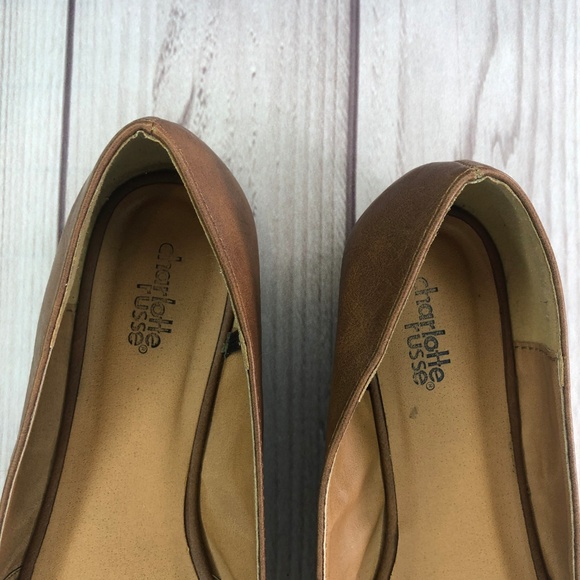 Charlotte Russe Tan Flats Size 8 - Picture 3 of 7
